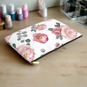 Floral Accessory Pouch - Chic Makeup Organizer Travel Essentials - Dipaliz - Bags