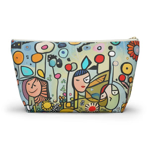 Floral Accessory Pouch – Garden Print Canvas - Dipaliz - Makeup Bags