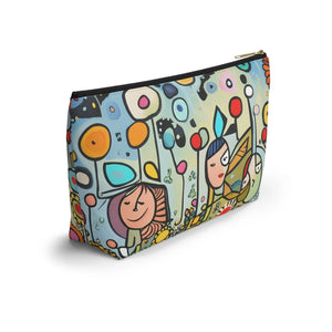 Floral Accessory Pouch – Garden Print Canvas - Dipaliz - Makeup Bags