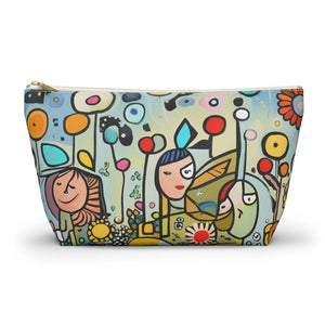 Floral Accessory Pouch – Garden Print Canvas - Dipaliz - Makeup Bags