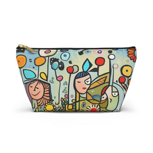 Floral Accessory Pouch – Garden Print Canvas - Dipaliz - Makeup Bags