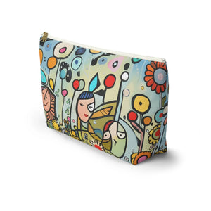Floral Accessory Pouch – Garden Print Canvas - Dipaliz - Makeup Bags