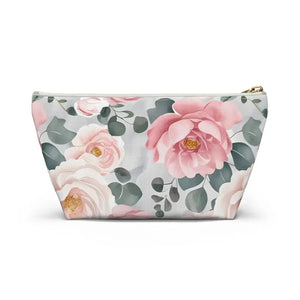Floral Accessory Pouch Travel Organizer Cute Makeup Bag - Dipaliz - Clutch Bags