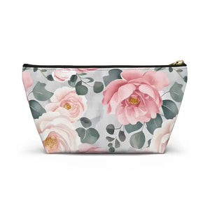 Floral Accessory Pouch Travel Organizer Cute Makeup Bag - Dipaliz - Clutch Bags