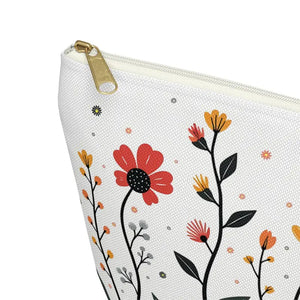 Floral Makeup Bag Travel Organizer Pouch - Dipaliz - Cosmetic & Toiletry Bags