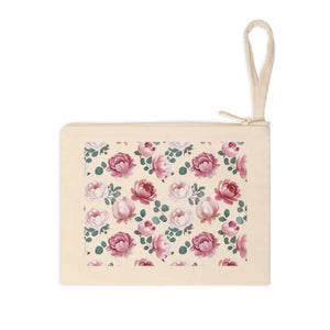 Floral Accessory Zipper Pouch for Effortless Organization - Dipaliz - 8.3’’ × 7.8’’ - Clutch Bags