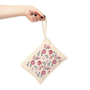 Floral Accessory Zipper Pouch for Effortless Organization - Dipaliz - 8.3’’ × 7.8’’ - Clutch Bags