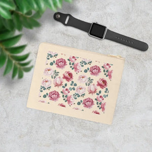 Floral Accessory Zipper Pouch for Effortless Organization - Dipaliz - 8.3’’ × 7.8’’ - Clutch Bags
