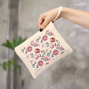 Floral Accessory Zipper Pouch - Effortless Organization - Dipaliz - Clutch Bags