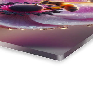 Floral Acrylic Print with Crystal Clear Edges - Dipaliz - 12″ x / 0.25’’ - Prints