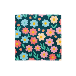 Pastel Floral Print Bandana - Eco Polyester - Dipaliz - Bandanas & Headties