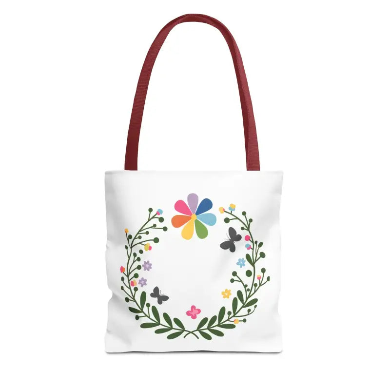 Discover Charm with the Floral Aop Tote & Black Cotton Handles - Bags