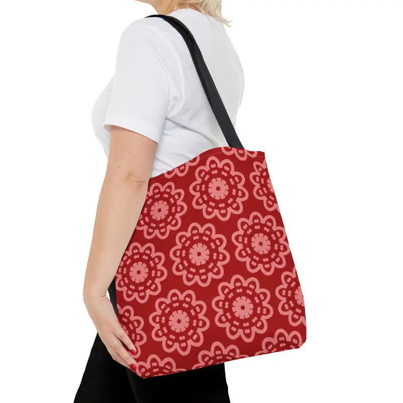 Floral Pattern Tote Bag Trio by Dipaliz - Bags for Every Occasion - Medium