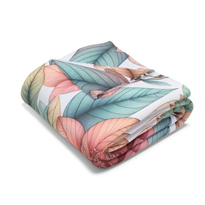 Cozy Floral Arctic Fleece – Soft Warm Blanket - Dipaliz - Blankets