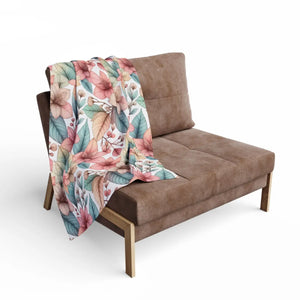Cozy Floral Arctic Fleece – Soft Warm Blanket - Dipaliz - Blankets