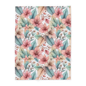 Cozy Floral Arctic Fleece – Soft Warm Blanket - Dipaliz - Blankets