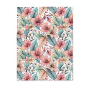 Cozy Floral Arctic Fleece – Soft Warm Blanket - Dipaliz - Blankets