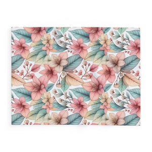 Cozy Floral Arctic Fleece – Soft Warm Blanket - Dipaliz - Blankets
