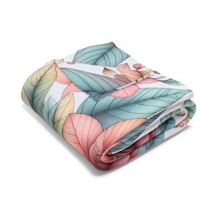 Cozy Floral Arctic Fleece – Soft Warm Blanket - Dipaliz - Blankets