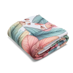 Cozy Floral Arctic Fleece – Soft Warm Blanket - Dipaliz - Blankets