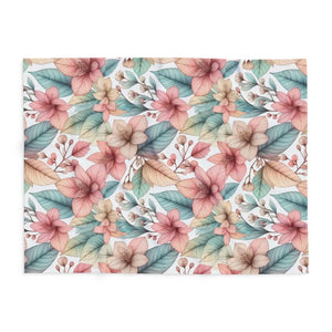 Cozy Floral Arctic Fleece – Soft Warm Blanket - Dipaliz - Blankets