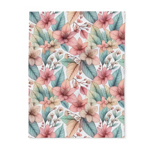 Cozy Floral Arctic Fleece Blanket - Ultra Soft Comfort - Dipaliz - 30’’ × 40’’ - Blankets