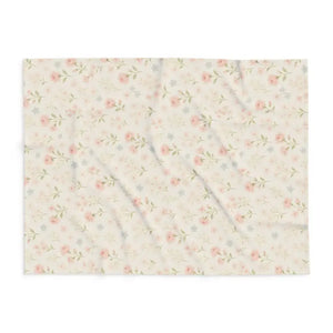 Premium Arctic Fleece Blanket - Floral Cozy Vibes - Dipaliz - Blankets
