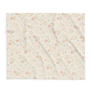 Floral Arctic Fleece Blanket – Cozy Vibes - Dipaliz - Blankets