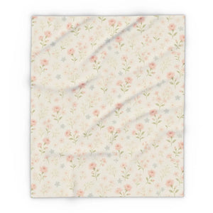 Floral Arctic Fleece Blanket – Cozy Vibes - Dipaliz - Blankets