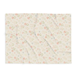 Floral Arctic Fleece Blanket – Cozy Vibes - Dipaliz - Blankets