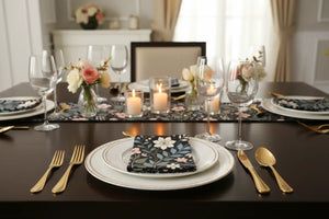 Floral Art Napkin – Polyester Table Decor - Dipaliz - Cloth Napkins