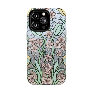 Floral Art Nouveau Tough Magnetic Phone Case - Mobile Cases