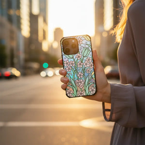 Floral Art Nouveau Tough Magnetic Phone Case - Mobile Cases