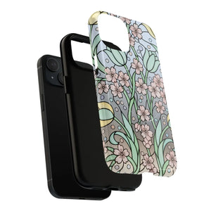 Floral Art Nouveau Tough Magnetic Phone Case - Mobile Cases