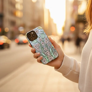 Floral Art Nouveau Tough Magnetic Phone Case - Mobile Cases