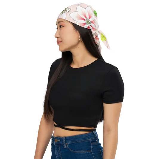 Bold Floral Bandana Eco-friendly Style Upgrade - l and Scarves