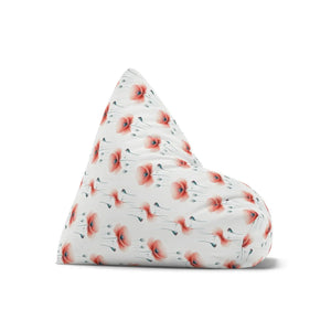Floral Bean Bag Chair – All-over Print - Dipaliz - Slipcovers
