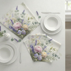 Floral Beauty Napkins – Elegant Table Decor - Dipaliz - Cloth