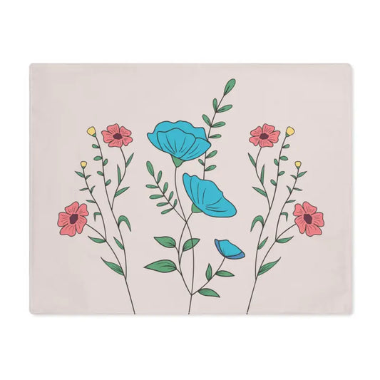 Floral Bliss Cotton Placemats for a Chic Dining Makeover - 18’’ × 14’’ Home Decor