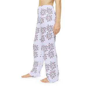 Floral Pajama Pants - Luxury Brushed Polyester Comfort - Dipaliz
