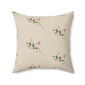 Polyester Square Pillow Pink Flowers Bold Vibrant Decor - Dipaliz - 20’’ × - Throw Pillows