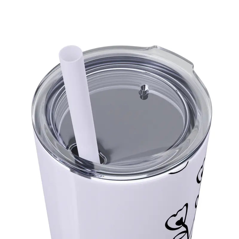 Floral Bliss Skinny Steel Tumbler: Sip Style with Elegance - Mug