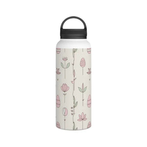 Stainless Steel Water Bottle Floral Easter Eggs Design - Dipaliz - Bottles