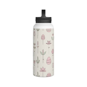 Stainless Steel Water Bottle Floral Easter Eggs Design - Dipaliz - Bottles