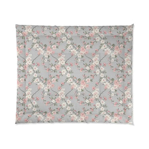 Floral Blossom Comforter - Soft Pink Cherry Duvet - Dipaliz - 104’’ × 88’’ - Quilts & Comforters