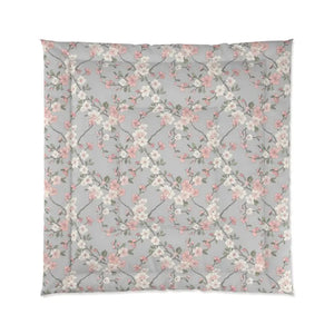 Floral Blossom Comforter - Soft Pink Cherry Duvet - Dipaliz - 88’’ × - Quilts & Comforters