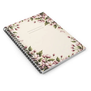 Floral Blossom Spiral Notebook - Ruled Botanical Journal - Dipaliz - one Size - Paper Products