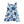 Women’s Skater Dress – Floral Blue Organic Cotton - Dipaliz - Dresses - Xs