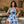 Women’s Skater Dress – Floral Blue Organic Cotton - Dipaliz - Dresses - Xs