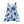 Women’s Skater Dress – Floral Blue Organic Cotton - Dipaliz - Dresses - Xs